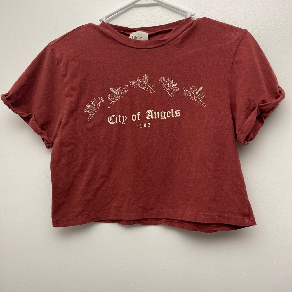 Rustic red crop top